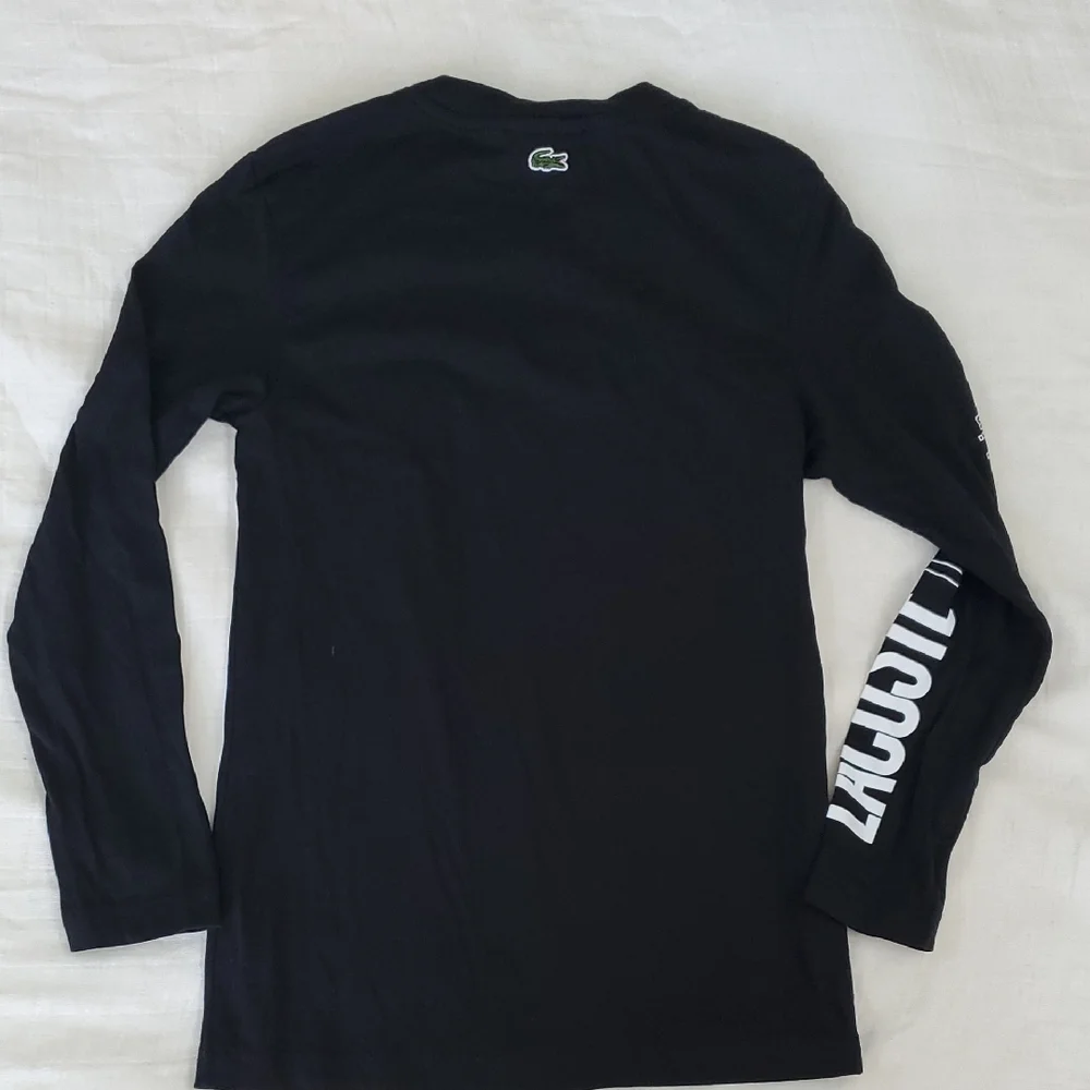 Lacoste Black Long Sleeve Shirt with Crocodile Graphic Size 8 - Picture 4 of 4